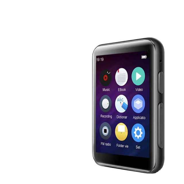 64GB Mini BT MP3 Music Player 2.4 Inch Screen Touch Portable Walkman Built-in Speaker FM Radio Recording Ebook Supports FLAC