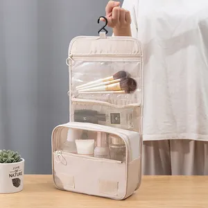 Tuvalet asmalı kozmetik çantası büyük kapasiteli makyaj organizatör taşınabilir banyo taşınabilir seyahat depolama yıkama çantası