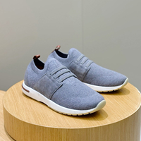 Baskets décontractées sportives pour hommes en cuir d'hiver, respirantes, en coton, à lacets plats, confortables, antidérapantes avec caractéristiques souples et durables