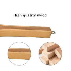 Draagbare Houten Handvat Visnet Beek Rubber Vlieg Visnet Schepnet Stroomnet - Product Image 2