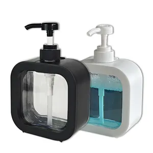 Dispensador de sabão de espuma para animais de estimação, dispensador de plástico para pia de cozinha, garrafa de 500 ml e 300 ml