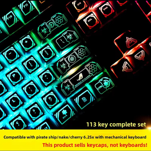 คีย์บอร์ดเชิงกล K65 K70 K68 K95โปร่งใสการออกแบบดวงตาแบ็คไลท์ผลิตจากวัสดุ PBT <span class=keywords><strong>gmk</strong></span> ปุ่มกด - Product Image 3