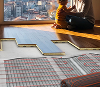 Tapis chauffant électrique à profil mince 100W/m² pour rénovation et modernisation d'appartements et d'hôtels, installation facile