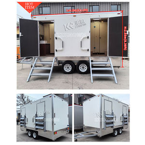 2 toilettes publiques portables de luxe pour événements extérieurs, remorque WC mobile - Product Image 2