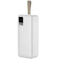 QC 3.0 PD3.0 adaptatif 65W chargeur sans fil Type C PD batterie externe rapide avec affichage LED ordinateur portable USB Interface d'entrée cc