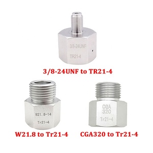Adaptador regulador de tanque de Co2, herramienta de conversión de Soda Stream,<span class=keywords><strong>Paintball</strong></span>,CGA320, cilindro W21.8 a herramienta de aire, HomeBrew, acuario - Product Image 5