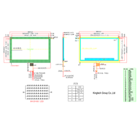 Kingtech - Panel LCD FHD Delgado de 15.6 Pulgadas y 1920x1080, Módulo LCD IPS TFT, Monitor de Pantalla Táctil Disponible con Placa Controladora