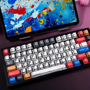 136 78 <strong>Keys</strong> Cherry Profile PBT Five-sided Dip-dye Keycaps Manga Style for <strong>Mechanical</strong> Gaming Rapid Trigger Keyboard <strong>MX</strong> Switches - Product Image 3