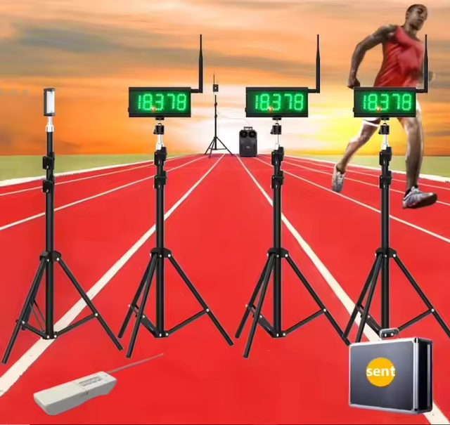 YIZHI Multi-Track Infrared Remote Control Electronic Timing System Automatic Induction Wireless Laser Track Field Sprint Timer