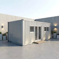 Maison conteneur préfabriquée prête à l'emploi de 40 pieds sur 20 pieds, démontable, mobile, avec 2 ou 3 chambres, villa modulaire en conteneurs