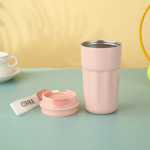 Octagonal Stainless Steel <b>Insulated</b> <b>Mug</b> 304 Coffee Travel Cup With Strap Portable For On The Go Use - Product Image 2