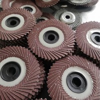 Disque à lamelles radial Premium de 4 pouces Disques à lamelles flexibles en oxyde d'aluminium Fleur Abrasifs Disco pour le polissage et le meulage