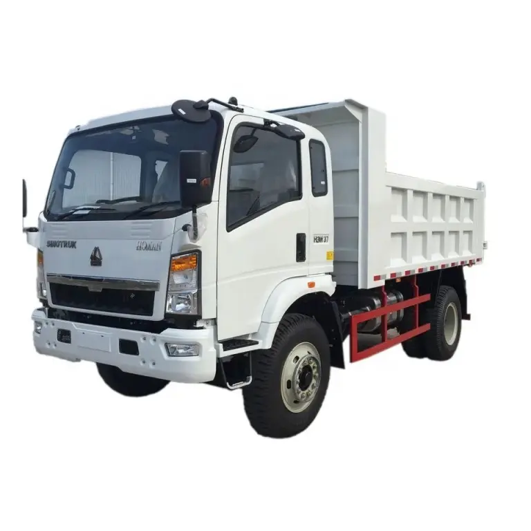 SINOTRUK Howo hafif damperli kamyonlar 4x4 4x2 Mini 5 ton Howo damperli DAMPERLİ KAMYON satılık