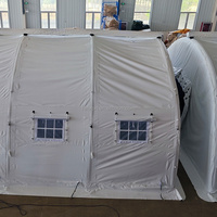 Tente médicale d'urgence gonflable portable blanche imperméable de haute qualité pour les situations de catastrophe