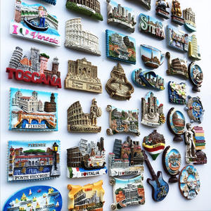 Aimants de réfrigérateur en résine peinte, souvenirs de voyage italiens, vente en gros transfrontalière directe fabricant, style européen - Product Image 2