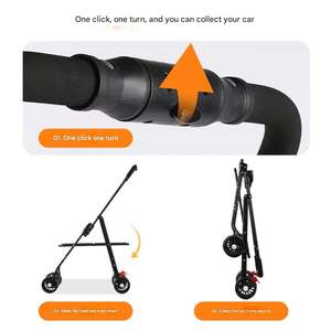 Poussette pliable légère pour animaux de compagnie Chariot de mobilité extérieur confortable pour petits chiens chats avec sac détachable pour produits de voyage - Product Image 3