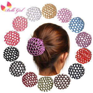 BELLEWORLD, cubierta de <span class=keywords><strong>moño</strong></span> personalizada, herramienta <span class=keywords><strong>para</strong></span> el cabello <span class=keywords><strong>para</strong></span> mujer, <span class=keywords><strong>redecilla</strong></span> de ballet elástica <span class=keywords><strong>para</strong></span> baile, colores puros, tocado de ganchillo con diamantes de imitación, <span class=keywords><strong>redecilla</strong></span> <span class=keywords><strong>para</strong></span> el pelo - Product Image 1
