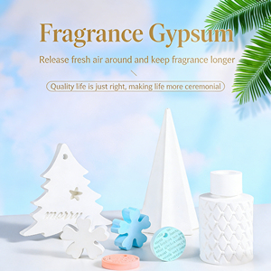 Diffuseur d'huiles essentielles en plâtre céramique parfumé personnalisé pour voiture, désodorisant d'armoire, diffuseur d'arômes en céramique - Product Image 5