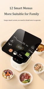 Cuisinière à riz électrique multifonction intelligente portable 3L 1.2L, fonction faible teneur en sucre, cuve intérieure en acier inoxydable SUS 304, cuiseur vapeur, cuisinières à riz domestiques - Product Image 3