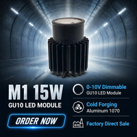 Module LED GU10 dimmable 0-10V LHWYLED 15W, downlight de haute qualité en aluminium forgé à froid, COB Bridgelux 1070 C10 IP20