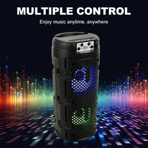 SING-E ZQS4271 Altavoz Bluetooth Portátil Doble <span class=keywords><strong>de</strong></span> 4 Pulgadas con Super Bajos, Inalámbrico, con Luz LED RGB - Product Image 5