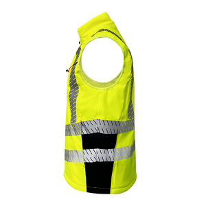 เสื้อกั๊กนิรภัยสำหรับผู้ชาย เสื้อกั๊กสะท้อนแสงแบบมีแผ่นรองรับแรงกระแทก - Product Image 3