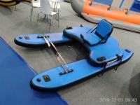Bateau gonflable de pêche avec siège, nouveau design, 9 pieds, bleu