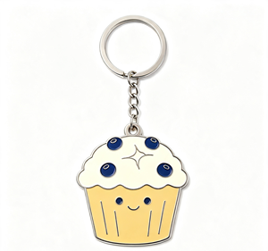 Porte-clés personnalisé en alliage de zinc, porte-clés en métal émaillé, pendentif rond pour cadeau de fête de Noël - Product Image 3