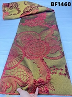 Tissu en dentelle brocart nigérian prix usine, tissu jacquard brocart damassé pour robes de mariée, tissus pour vêtements féminins