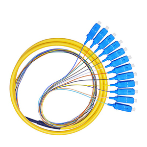 Cable LSZH de Alta Calidad, Producto OEM, Fibra Óptica Monomodo G652D, SC/UPC SC/APC, Pigtail de 12 Hilos - Product Image 4