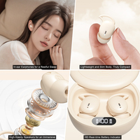 Écouteurs intra-auriculaires M73 Mini pour le sommeil, respectueux de la peau, à faible latence de 38 ms, sans fil, avec son immersif HIFI et audio haute résolution