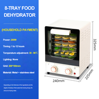 LGO RVS 8-laags voedseldroger verwarming gedroogd fruit huishoudelijk gebruik elektrische voedseldehydrator