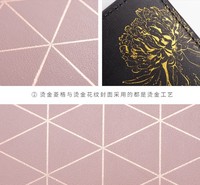 Agenda en cuir A5 personnalisé avec logo, journal relié en couverture rigide rose, planificateur mensuel et hebdomadaire, carnet de gratitude, carnet végétalien