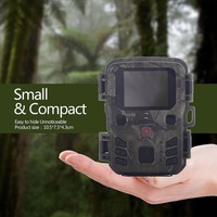 Mini caméra de surveillance 4K HD 20MP 1080P avec vision nocturne infrarouge, détection de mouvement, piège de chasse, caméra de surveillance extérieure IP66 étanche pour la faune