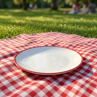 HCMA 10 "ligne de vague gratuite en relief vente directe d'usine bol à pâtes rond salade pâtes assiettes en mélamine plats ensembles de vaisselle en vrac