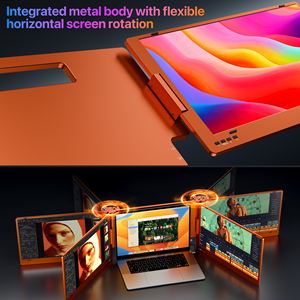 Nuevo <span class=keywords><strong>Monitor</strong></span> Portátil Triple/Dual de 15.6 Pulgadas con Pantalla 360° en Color <span class=keywords><strong>2026</strong></span> °   Soporte Giratorio para Dispositivos de 12-18.5 Pulgadas con Windows/Mac - Product Image 5