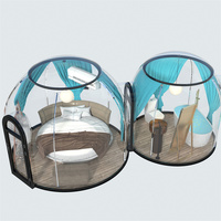 Tente dôme igloo transparente en feuille de polycarbonate dur pour terrain de jeu personnel
