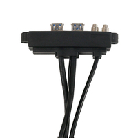 Câble de panneau avant pour carte mère d'ordinateur en cuivre durable, double ports USB 3.0, entrées/sorties audio/micro, longueur personnalisable, pour ordinateur de bureau