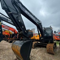Excavadora de cadenas Hyundai 220LC-9 usada de bajo consumo de combustible, excavadora hidráulica original de 22 toneladas para construcción y movimiento de tierras.
