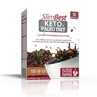 Café Keto Détox Naturel Instantané Slimbest – Complément Alimentaire Santé pour Régime Cétogène et Paléo, Substitut de Repas Complet