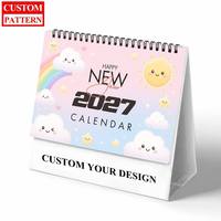 Calendrier personnalisé 2027 avec cadre photo, cadeau de bureau, reliure spirale ou agrafée, impression quotidienne et mensuelle, calendrier mural ou de bureau