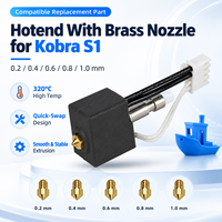 Kit Hotend à Démontage Rapide pour Imprimante 3D, en Laiton, Buse en Acier Trempé, Bloc Chauffant Céramique 320°C, Pré-assemblé, Compatible Anycubic - Vente en Gros