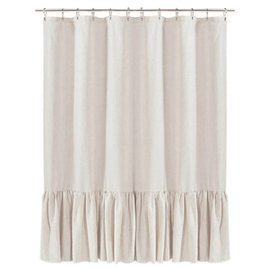 Cortina <span class=keywords><strong>de</strong></span> <span class=keywords><strong>ducha</strong></span> sin ganchos para hotel con ventana transparente, forro <span class=keywords><strong>de</strong></span> tela impermeable a presión, cortina <span class=keywords><strong>de</strong></span> <span class=keywords><strong>ducha</strong></span> <span class=keywords><strong>de</strong></span> tela - Product Image 1