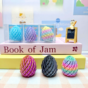 3D Printed Dragon Egg 5cm <b>Mini</b> Articulated Dragon Scale Egg Stress Relief Sensory Toy Wholesale High Aesthetics <b>Desk</b> Ornament - Product Image 4