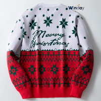 Pull de Noël pour homme WINDAY, logo personnalisé, faible MOQ, pull chaud pour homme, pull coréen pour homme, pulls pour homme en vente