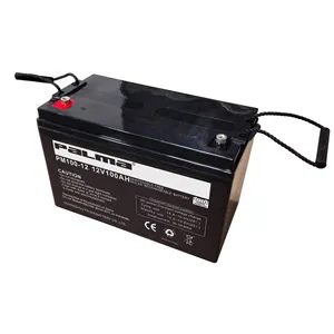 Batterie au plomb à cycle profond 12V100Ah Batterie de stockage AGM pour onduleur de système d'énergie solaire UPS, EPS
