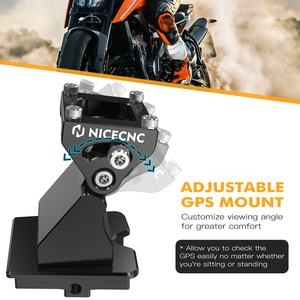 Support de support de montage GPS réglable NiceCNC pour <span class=keywords><strong>KTM</strong></span> <span class=keywords><strong>790</strong></span> 890 <span class=keywords><strong>Adventure</strong></span> Adv <span class=keywords><strong>S</strong></span> <span class=keywords><strong>2020</strong></span> 2021 2022 - Product Image 2