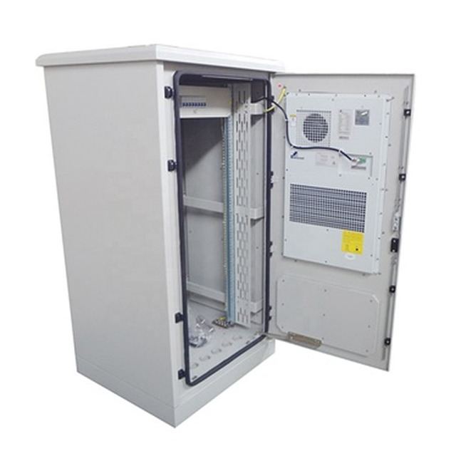 Low MOQ Outdoor Telecom Cabinet 18U 24U 27U 42U IP65 IP55 Electronics & Instrument Enclosures with Cooling System