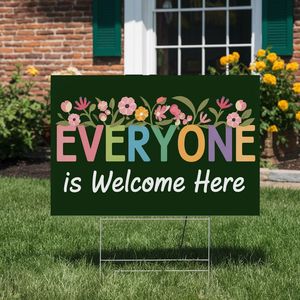 Panneaux de signalisation extérieurs imperméables et indéformables 18x24 pouces avec impression couleur et piquet en H pour la publicité de <span class=keywords><strong>recrutement</strong></span> de groupes de voyage et d'hôtellerie - Product Image 1