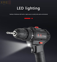 Zuo Guan Lithium perceuse électrique double vitesse charge perceuse pistolet perceuse multifonctionnel ménage électrique tournevis électrique D